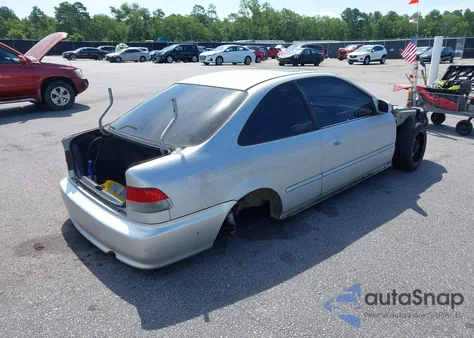 2000 Honda Civic Ex из США, поврежденный, VIN 1HGEJ8141YL117634